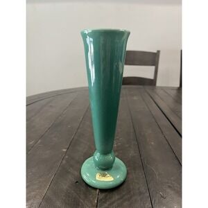Haeger Art Pottery Vase Vintage Mid Century Modern Bud 9" Green‎ Ceramic USA